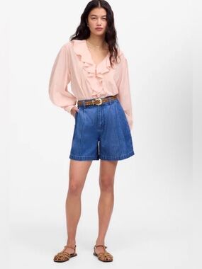 NWT Madewell Harlow Superwide Jean Shorts Size 28